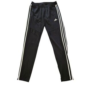 Adidas Womens Climalite Tiro 19 Soccer Training Pants Black White Stripes Size S